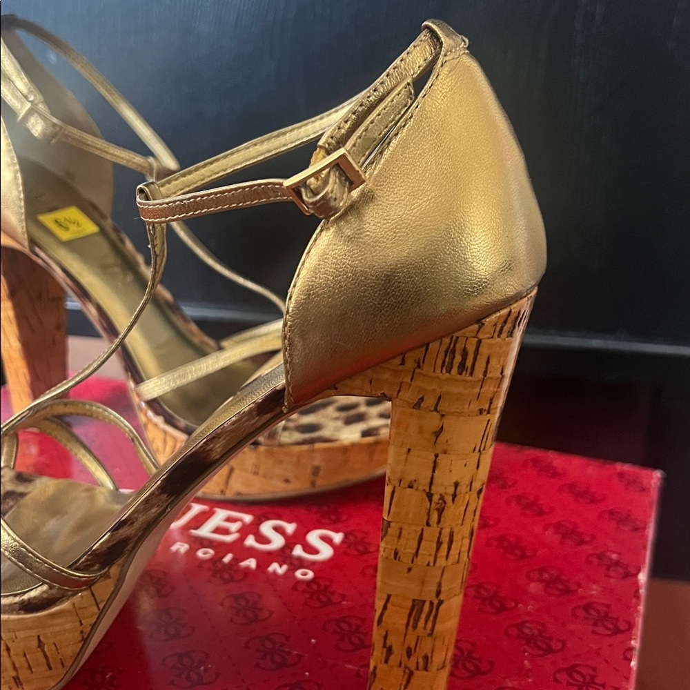 Guess Gold Heels - Picture 4 of 8